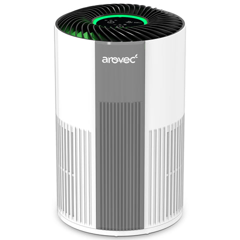 AROVEC Air Purifier Mini with H13 True HEPA Filter White
