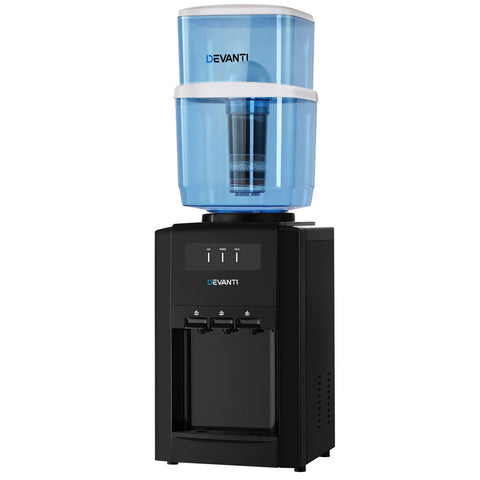 Devanti Water Cooler Dispenser Bench Top 22L with 2 Filter