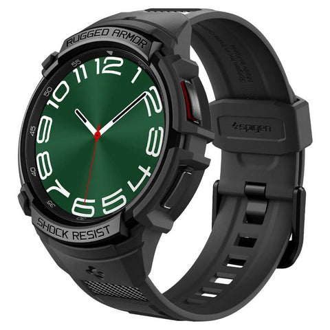 Spigen Galaxy Watch 6 Classic 47mm Rugged Armor Pro Band Case (Black)