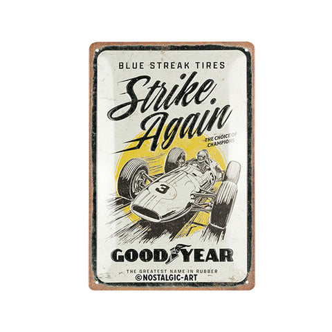 Nostalgic-Art Goodyear Tyres Metal Decorative Sign Plaque Medium 20x30x0.5cm