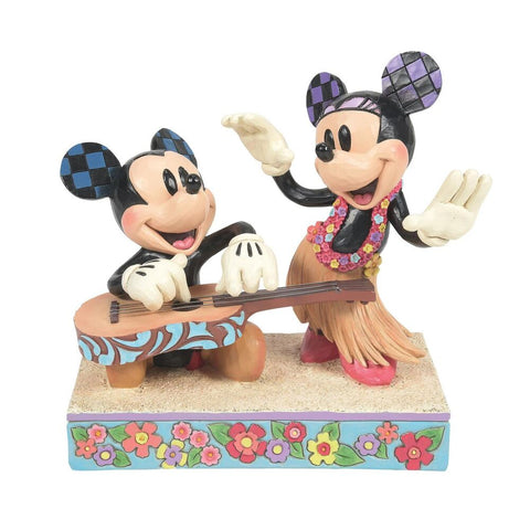 Jim Shore Disney Traditions - Mickey and Minnie Hawaii