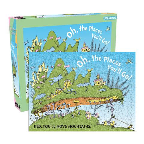Aquarius 500pc Oh The Places You'll Go Dr Seuss 25x20cm Jigsaw Puzzle Game 14y+