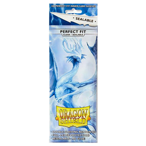 Arcane Tinmen Dragon Shield Standard 100ct Perfect Fit Sealable Clear Inner Sleeves 63x88mm