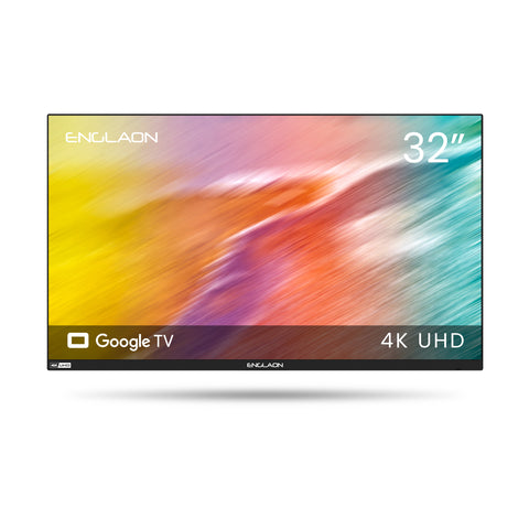 ENGLAON 32’’ 4K UHD 12V Google TV with Dolby Vision & Android 14