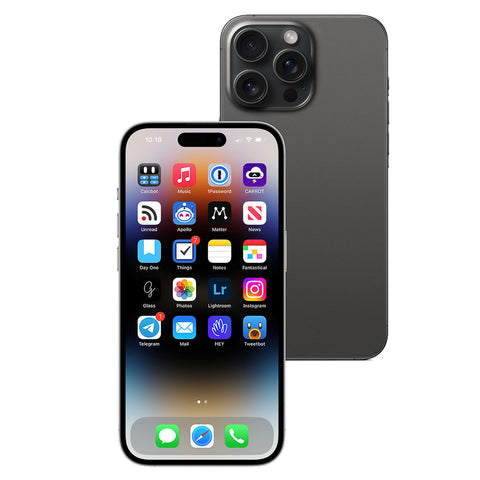 Apple iPhone 15 Pro 256GB (Black Titanium) [~Refurbished: Very good]
