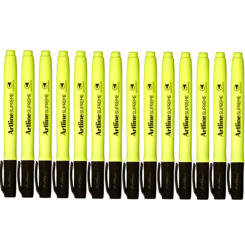 Artline Box 12 Supreme Highlighter (Yellow)