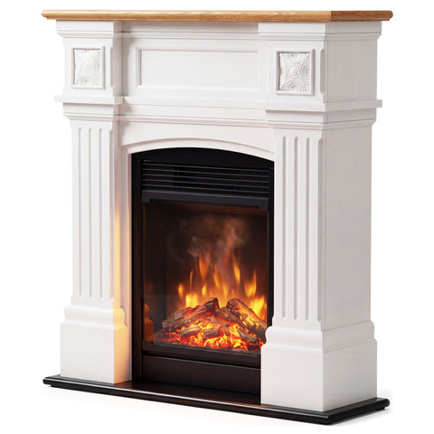 Dimplex 1500W/93cm Mini WindelSham Suite Electric Heater Fireplace with Flame - White