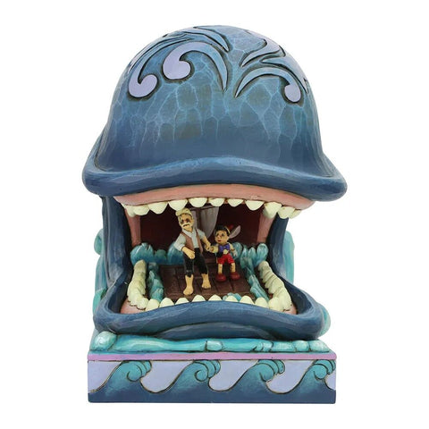 Jim Shore Disney Traditions - Pinocchio, Gepetto and Monstro - A Whale of a Whale