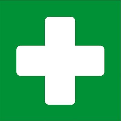 Apli First Aid Self Adhesive Sign 114x114mm