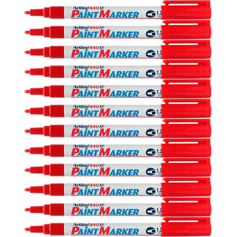 Artline 440XF Box 12 Paint Marker Bullet Tip 1.2mm (Red)