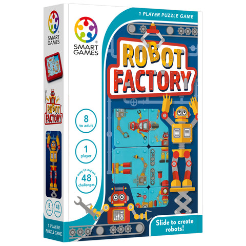 Smart Games Robot Slide Factory Puzzle Tile Game