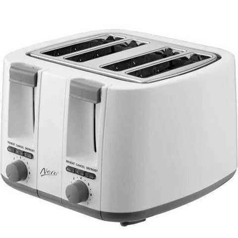 Nero Classic White Toaster 4 Slice Bread Sandwich