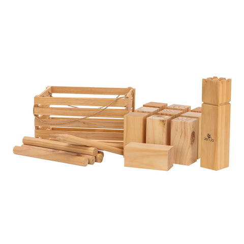 Jenjo Games Outdoor Wooden Kubb Lawn Game Set