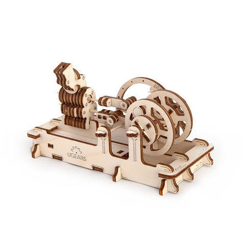 UGears Pneumatic Engine Mechanical Wooden 3D Model Kit No Glue