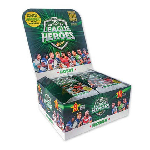 Select Cards 2026 NRL League Heroes Rugby Trading Cards Hobby Booster Box