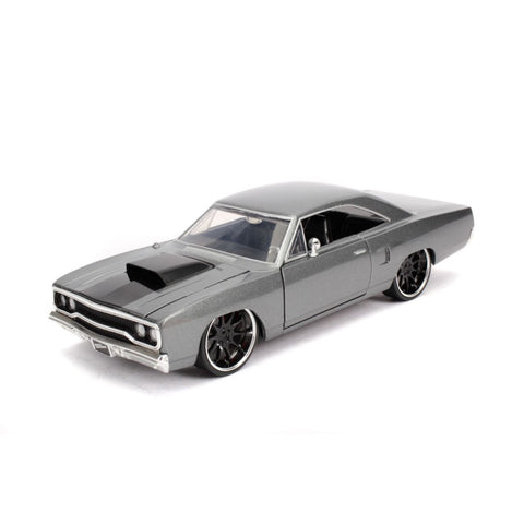 Jada 1:24 Scale Fast & Furious '70 Plymouth Road Runner Diecast Model Car Grey