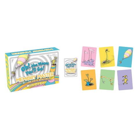Aquarius Oh, The Places You'll Go Memory Master Card Game Kids Fun Play 6y+