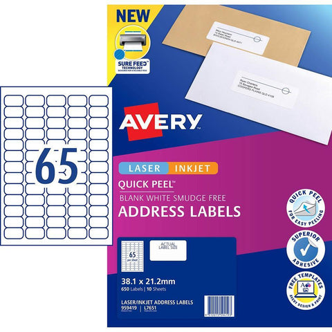 Avery 959419 Address Labels (10 Pack)