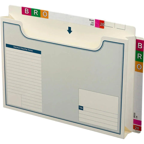 Avery 46716 Lateral Notes Wallet File Twin Tab 355x235mm Box of 20 (White)