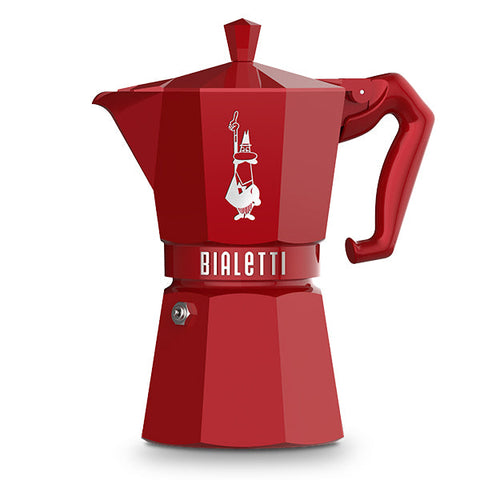 Bialetti Moka Exclusive - 3 Cup / Red