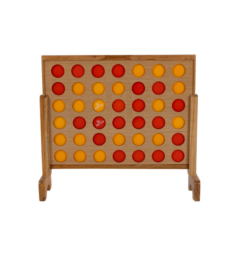 Jenjo Games Mega 4 Plywood Connect Four Game Set - 69x79cm