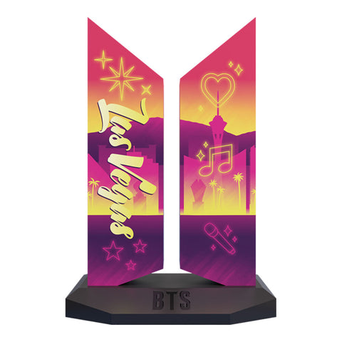 BTS Las Vegas Edition Logo Replica Action Figure Display 7x4.5"