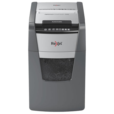 Rexel Optimum Autofeed Shredder 150X Cross Cut Paper Shredder
