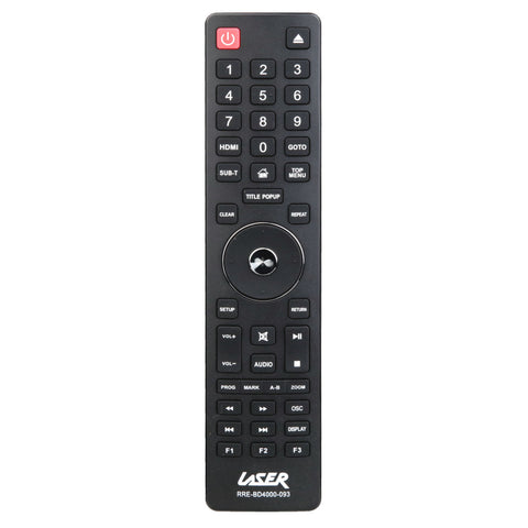 Laser Blu Ray Remote with Large Buttons (Black)