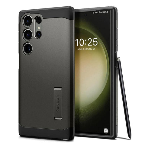 SPIGEN Tough Armor Case for Galaxy S23 Ultra (Gunmetal)