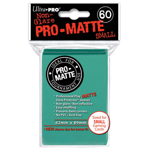ULTRA PRO Deck Protector Sleeves Pro Matte Non-Glare Small 60ct (Aqua)