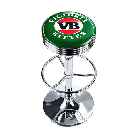 A Man & His Cave Victoria Bitter Retro Bar Stool Pub Chair Round 59cm Green
