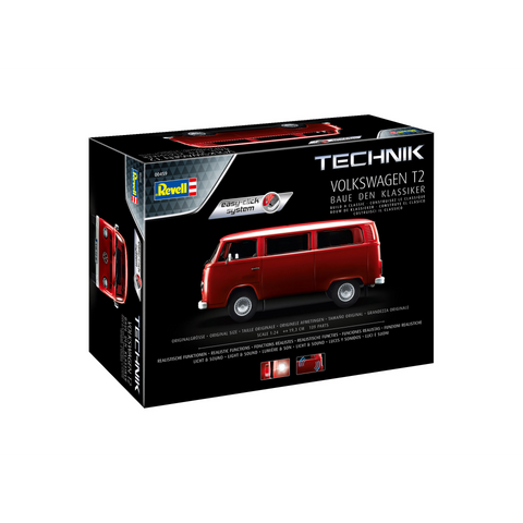 Revell 1/24 TECHNIK Volkswagen T2 Bus (Easy-Click System)