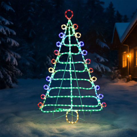 Lexi Lighting 93cm Christmas Tree Rope Light Silhouette