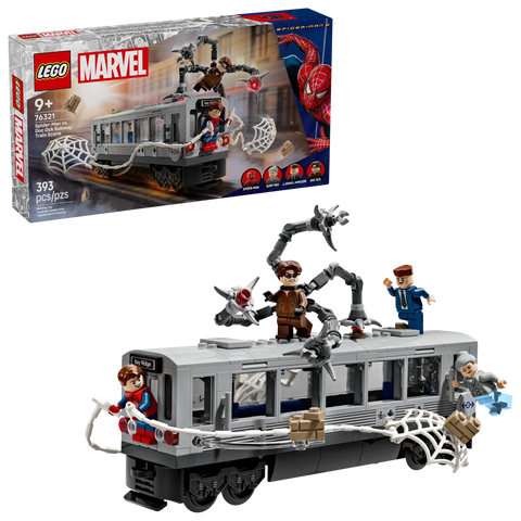 Lego Marvel Spiderman Vs. Doc Ock Subway Train Scene