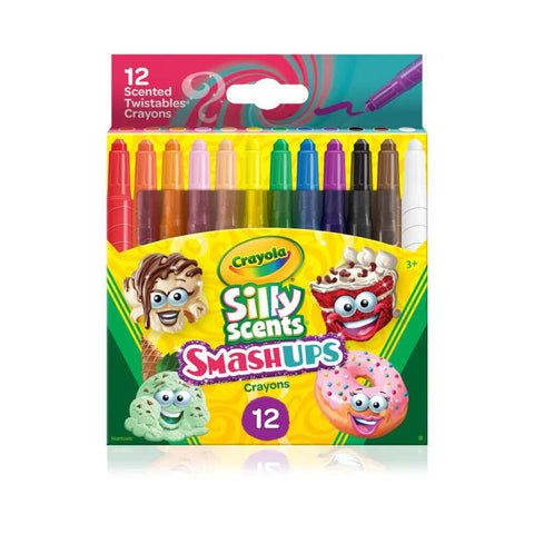 Crayola Silly Scents Smash Ups Mini Twistables Crayons Art Tools 12pc
