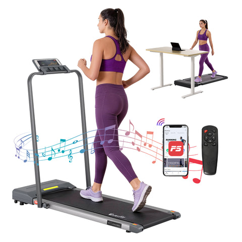 Everfit Treadmill Electric Walking Pad Under Desk Home Gym Fitness 380mm (Grey)