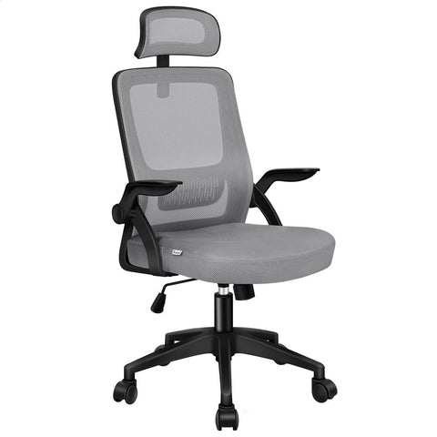 ALFORDSON Mesh Office Chair Executive Seat Tilt Fabric Computer (Grey)