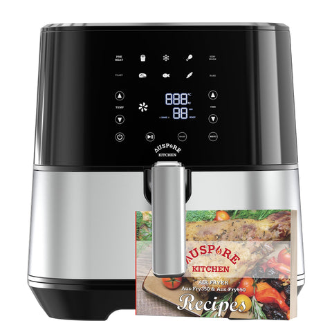 AUSPURE Air Fryer 3.5L Premium Digital, 100 Recipes, Nonstick Basket