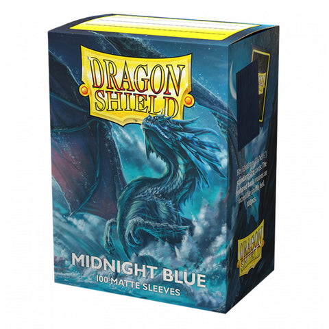 Arcane Tinmen Dragon Shield Standard 100ct Matte Midnight Blue Sleeves 63x88mm