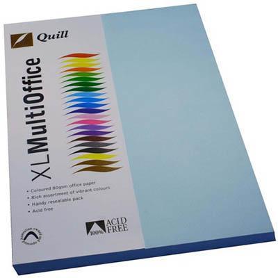 Quill Coloured A4 Copy Paper 80Gsm Pack 100 Sheets (Powder Blue)