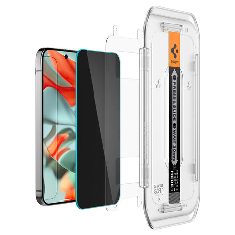 Spigen Google Pixel 10 Pro XL GLAS.tR EZ Fit Privacy 2PCS Glass Screen Protector - Black
