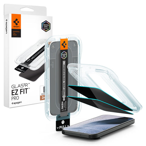 Spigen Google Pixel 11 / 10 GLAS.tR EZ Fit Pro Privacy 2PCS Glass Screen Protector (Black)