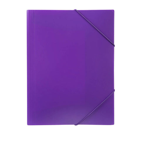 Marbig Soft Touch Brights Document Wallet (A4) - Purple
