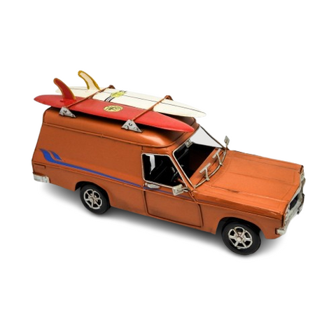 Boyle Metal Ornament Home Decor Collectible Holden Sandman Car 28x15x12cm (Orange)