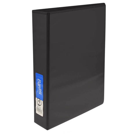 Bantex 4 D-Ring Insert Binder 65mm A4 - Black