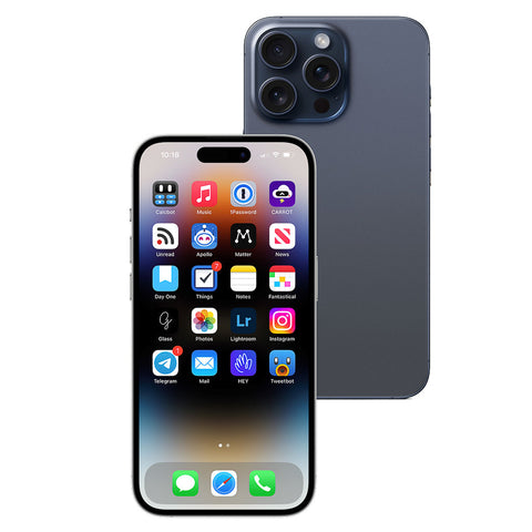 Apple iPhone 15 Pro 128GB (Blue Titanium) [~Refurbished: Excellent]