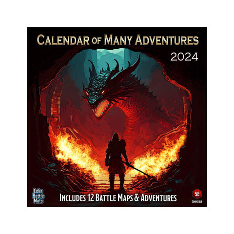 Loke BattleMats Calendar of Many Adventures 2024 Battle Maps Interactive Play