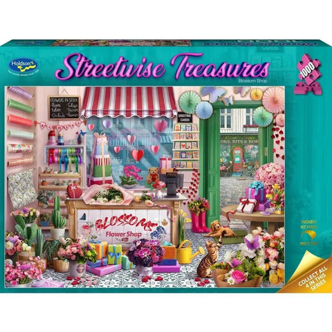 Holdson 1000pc Streetwise Treasures Blossom Shop Puzzle