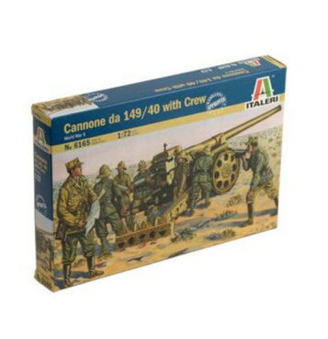 Italeri 1/72 WWII - Cannone Da 14//40 with Crew