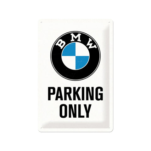 Nostalgic-Art 20x30cm Medium Metal Wall Hanging Sign Plaque BMW Parking Only